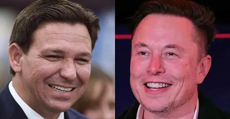 প্রেসিডেন্ট নির্বাচনে ডি’স্যান্তিসকে সমর্থন দিতে চান ইলন মাস্ক